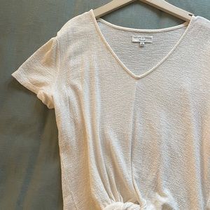 Madewell Texture and Thread Knotted Top